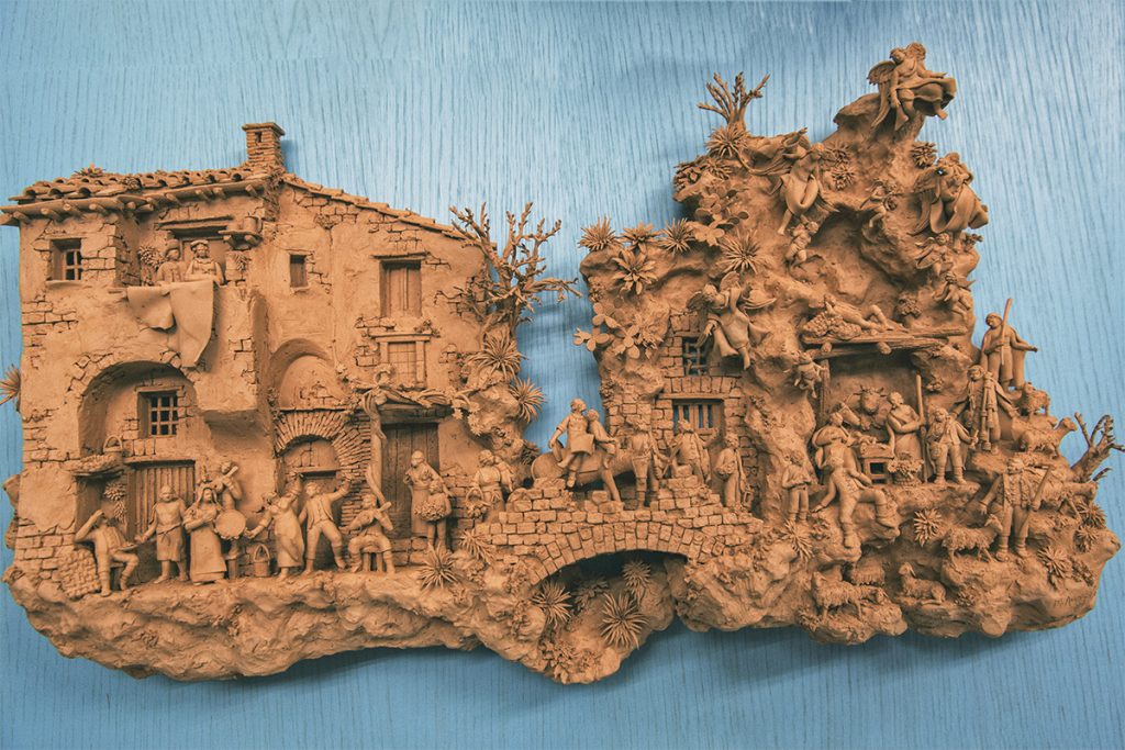 Marcello Aversa - Quadro in creta - About Sorrento