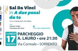 Sal da Vinci in concerto a Sorrento il 17 agosto