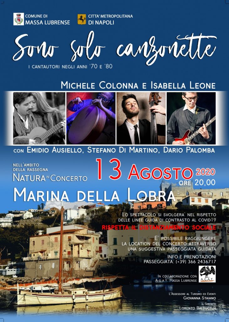 Sono Solo Canzonette, concerto a Marina della Lobra