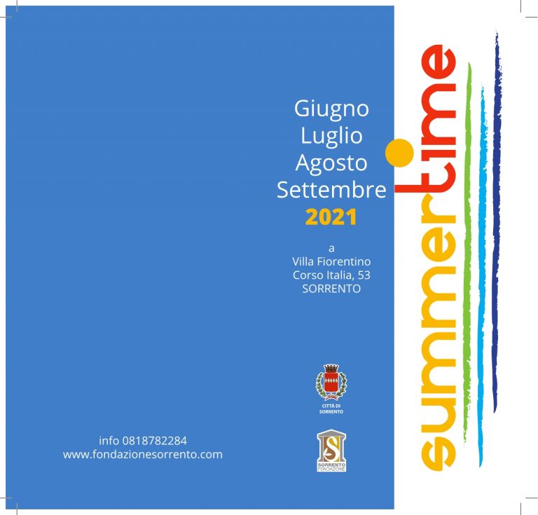 Eventi Estate 2021 Sorrento Villa Fiorentino Programma Summer Time