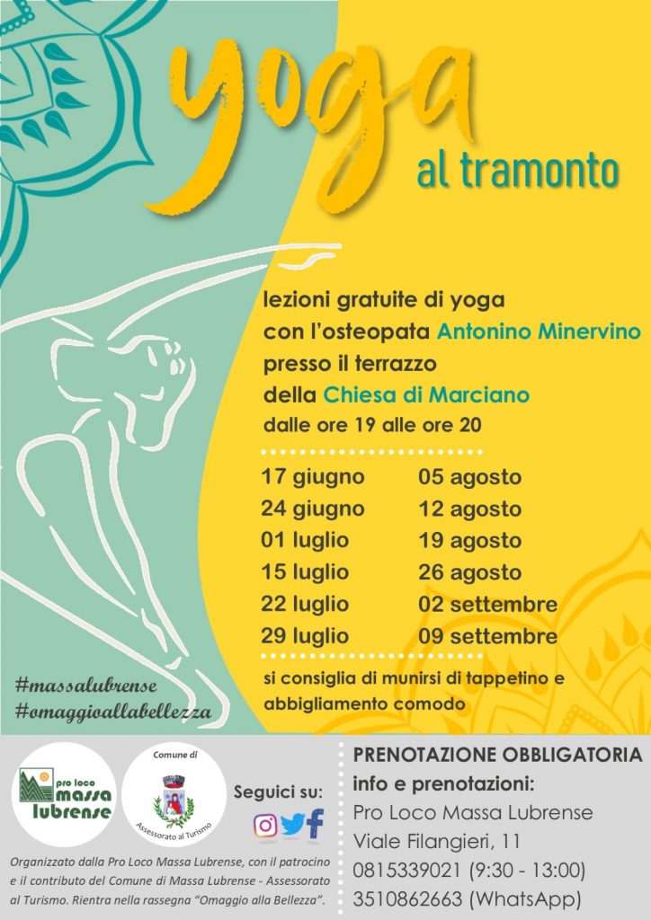 Eventi estate 2021 Yoga al tramonto