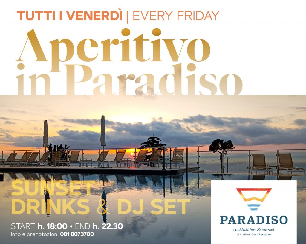 Aperitivo Venerdì sera sorrento hotel Gran Paradiso