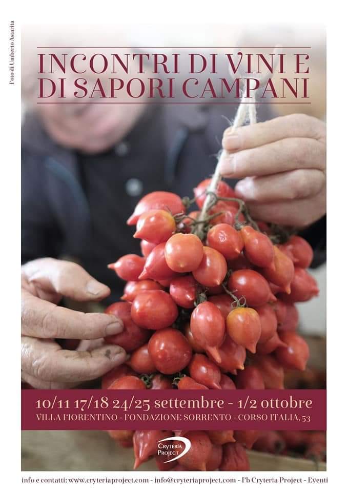 Eventi settembre 2021 - Incontri di vini e sapori campani - degustazioni