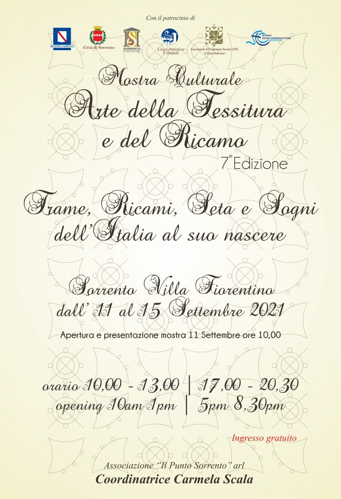 Eventi settembre 2021 Sorrento, mostra arte e tessitura Carmela Scala