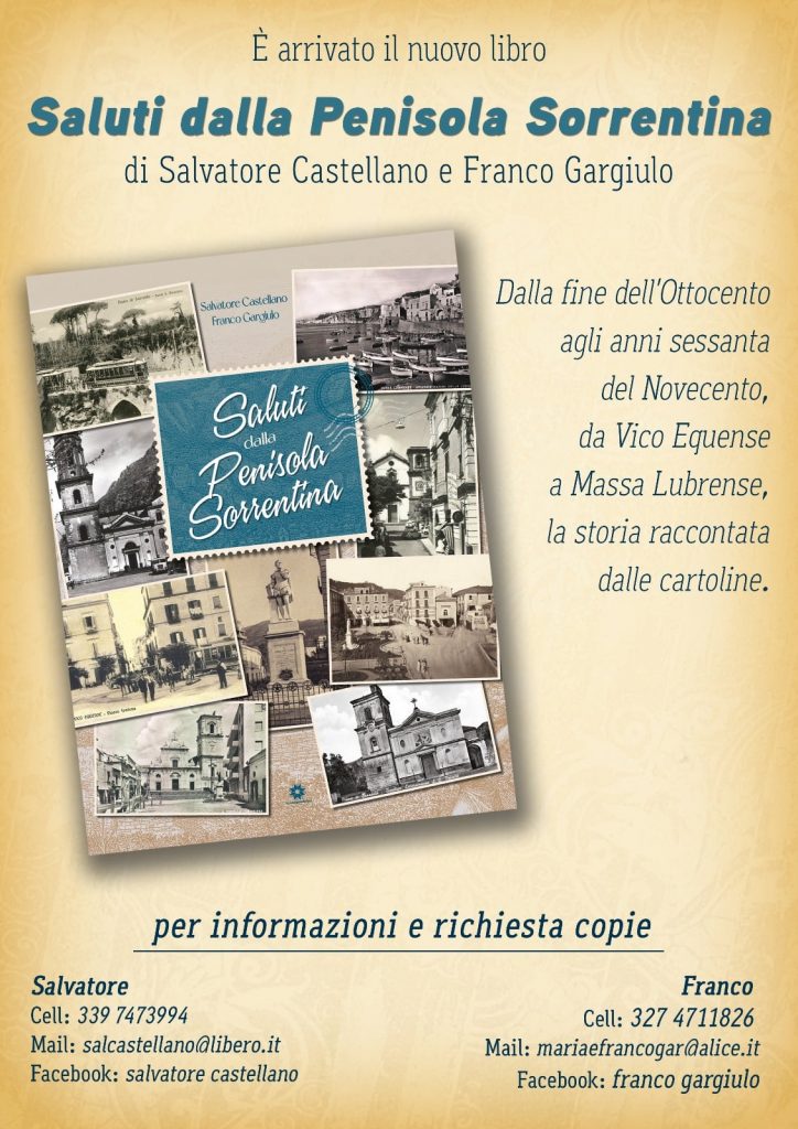 Eventi settembre 2021 Sorrento presentazione libro Saluti dalla Penisola Sorrentina info
