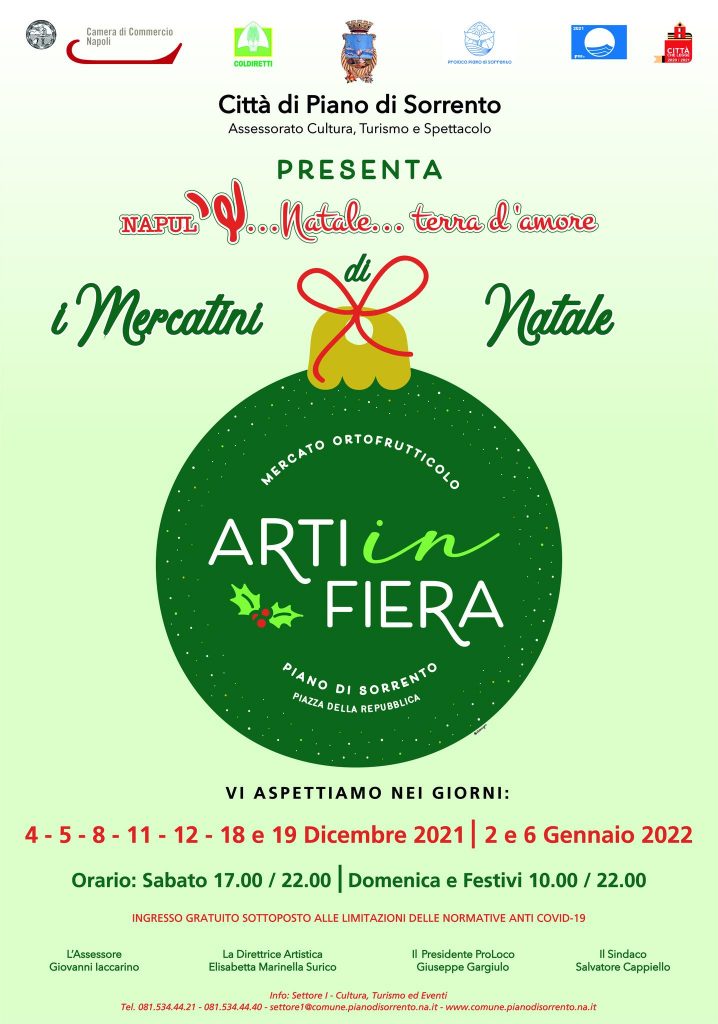 Eventi Piano di Sorrento Natale - Mercatini di Natale. Arti in Fiera