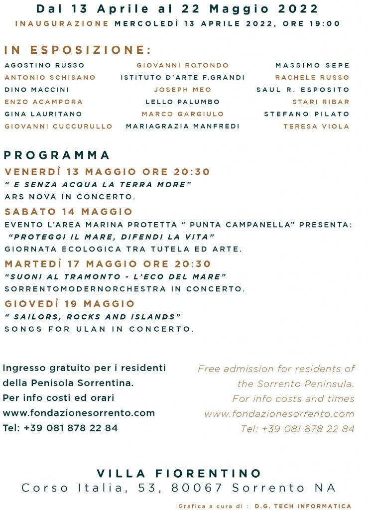 programma eventi Sorrento aprile maggio 2022 Il-Mare-chiama-chi-ama-il-mare