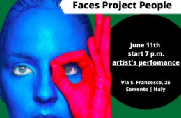 Eventi giugno 2022 Sorrento, performance artistica di Elvira Carrasco