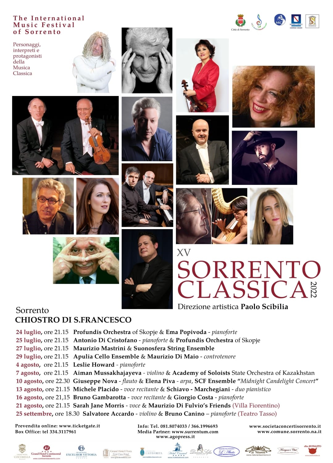 Eventi estate 2022 XV Festival internazionale Sorrento Classica