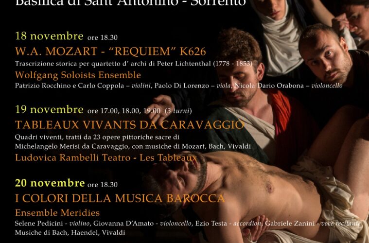 tableaux vivants caravaggio sorrento natale 2022 trilogia di caravaggio