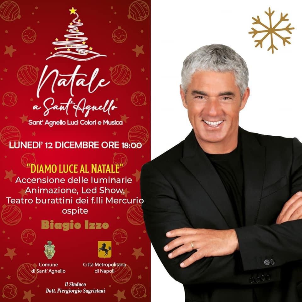 Accensione luminarie con biagio izzo - sant'agnello natale 2022