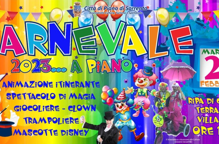 carnevale 2023 a piano di sorrento about sorrento