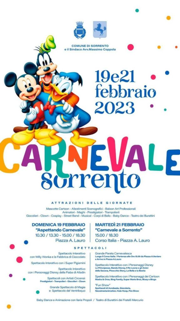 carnevale sorrento 2023 about sorrento