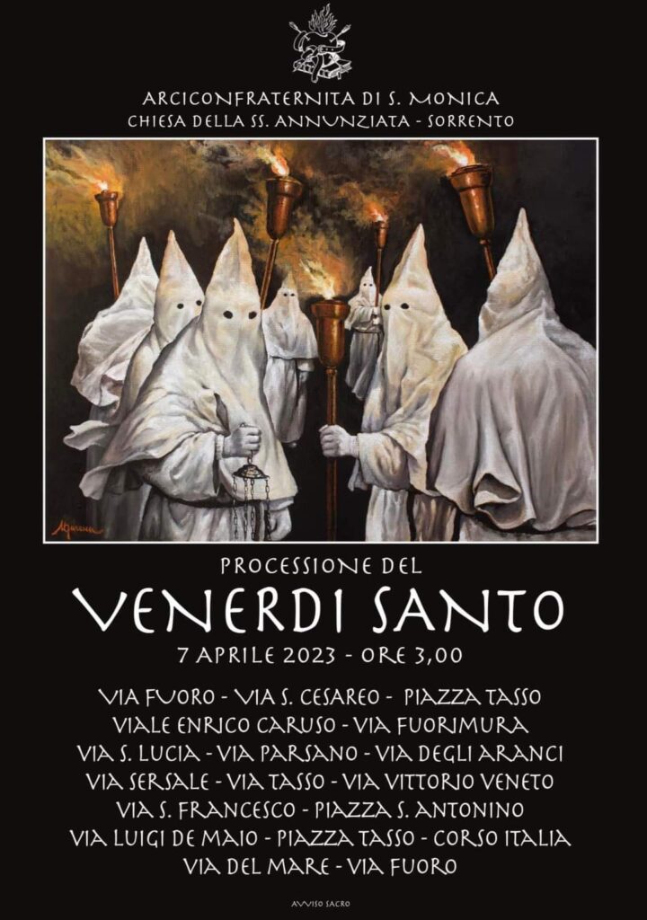 Percorso Processione Venerdì Santo Sorrento