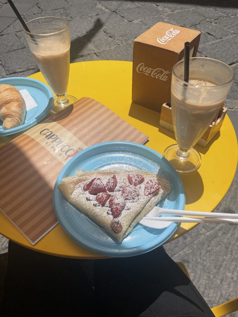 strawberry crepe sorrento food