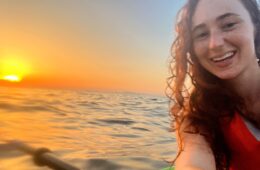 Sofia in kayak mypovsorrento kayak tour sorrento 2024 about sorrento