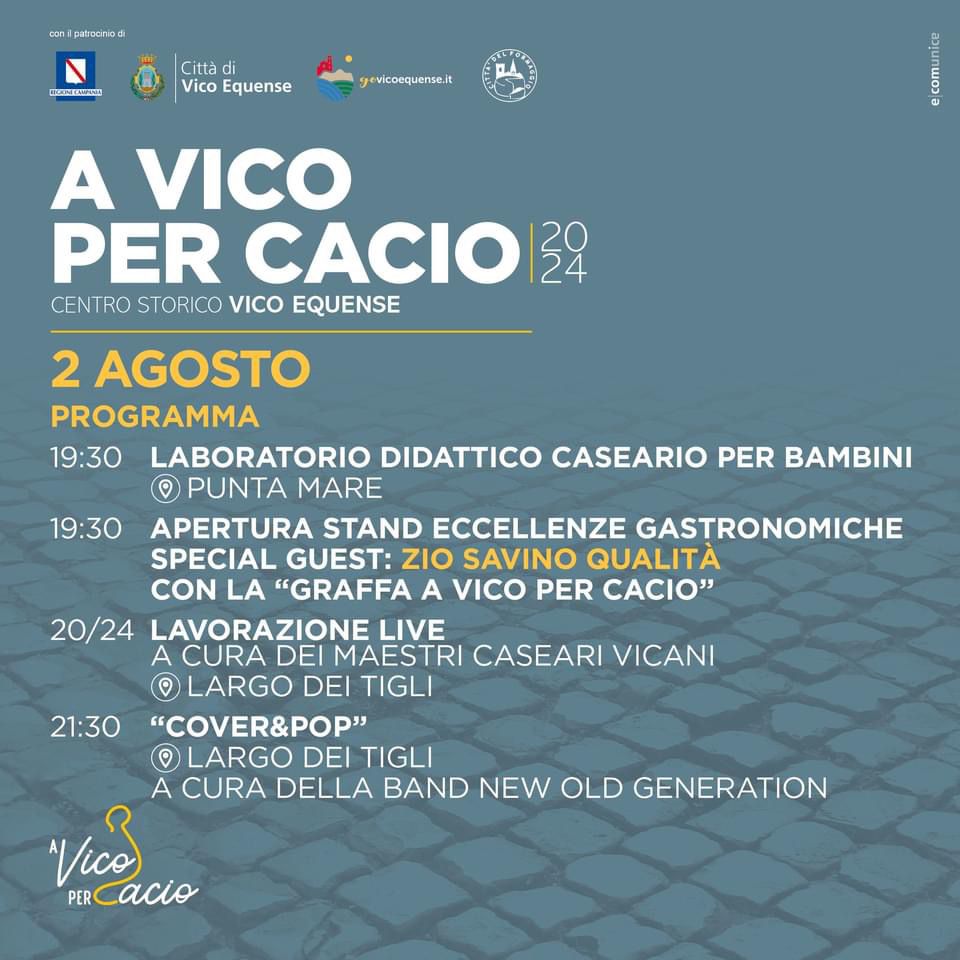 a vico per cacio 2024 vico equense programma 2 agosto about sorrento 2024