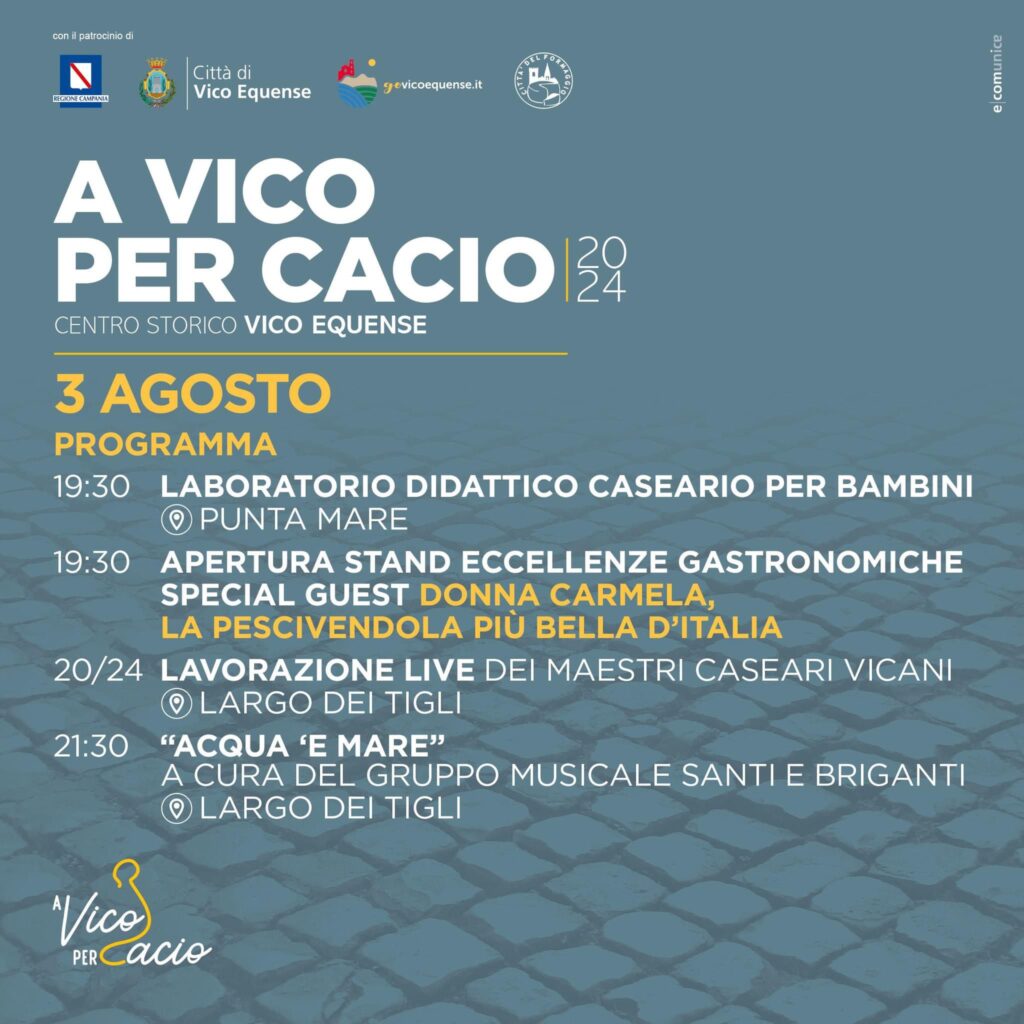 a vico per cacio 2024 vico equense programma 3 agosto about sorrento 2024