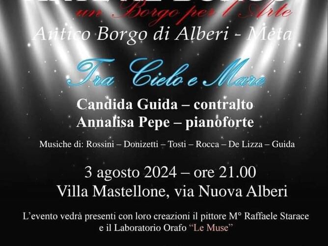 arte al borgo meta 2024 eventi agosto about sorrento concerto tra cielo e mare