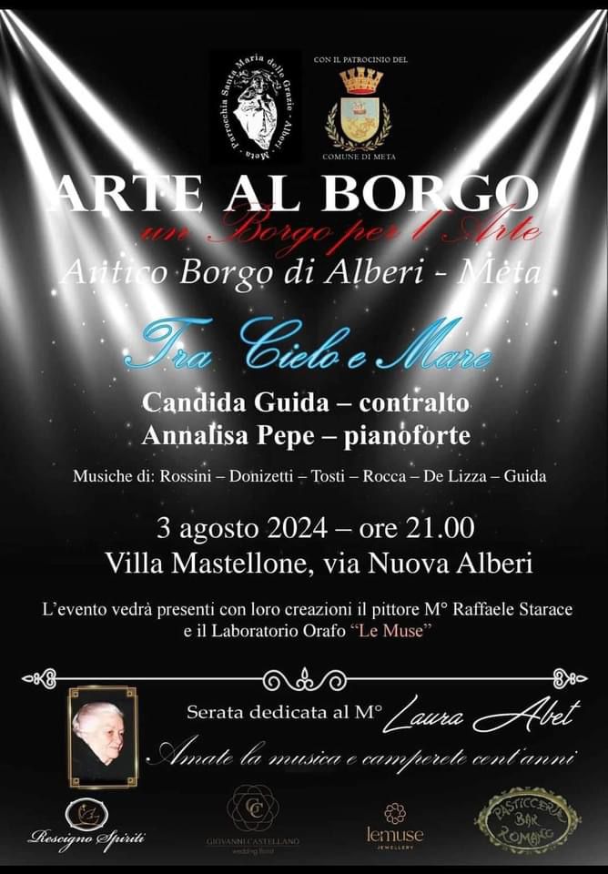 arte al borgo meta 2024 eventi agosto about sorrento concerto tra cielo e mare