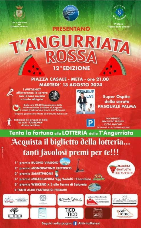 anguriata meta 2024 programma about sorrento 2024