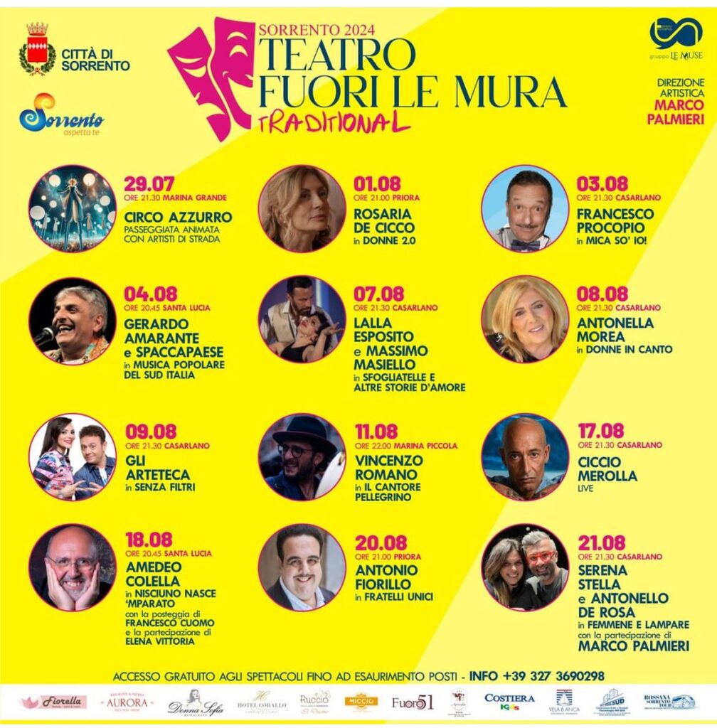 teatro fuori le mura sorrento 2024 programma