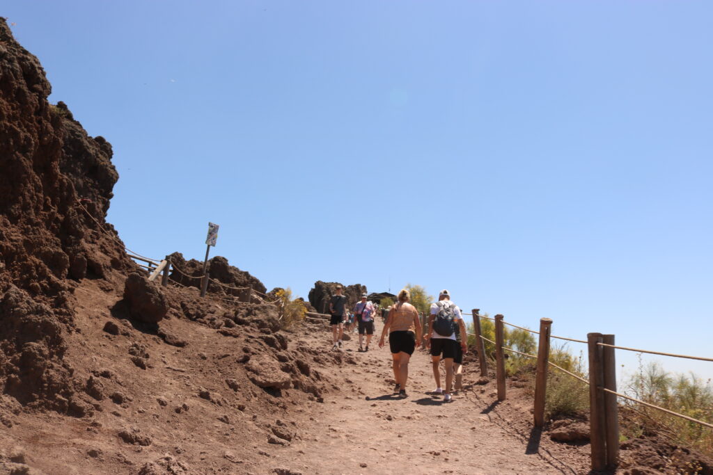 A hike up mount vesuvius sofia lo piano about sorrento mypovsorrento 2024 Going up