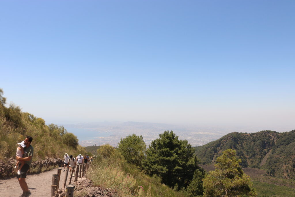 A hike up mount vesuvius sofia lo piano about sorrento mypovsorrento 2024 Looking down the trail