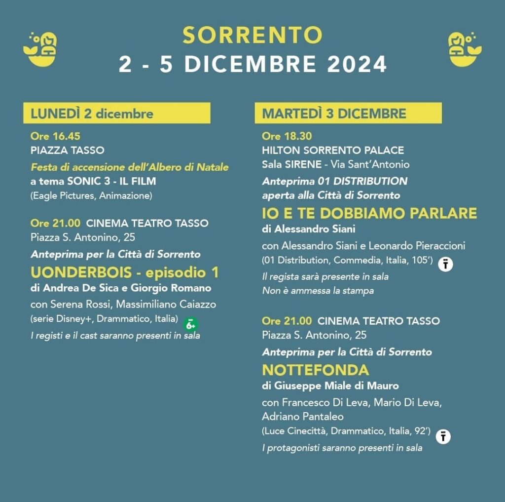 programma giornate cinema sorrento 2024