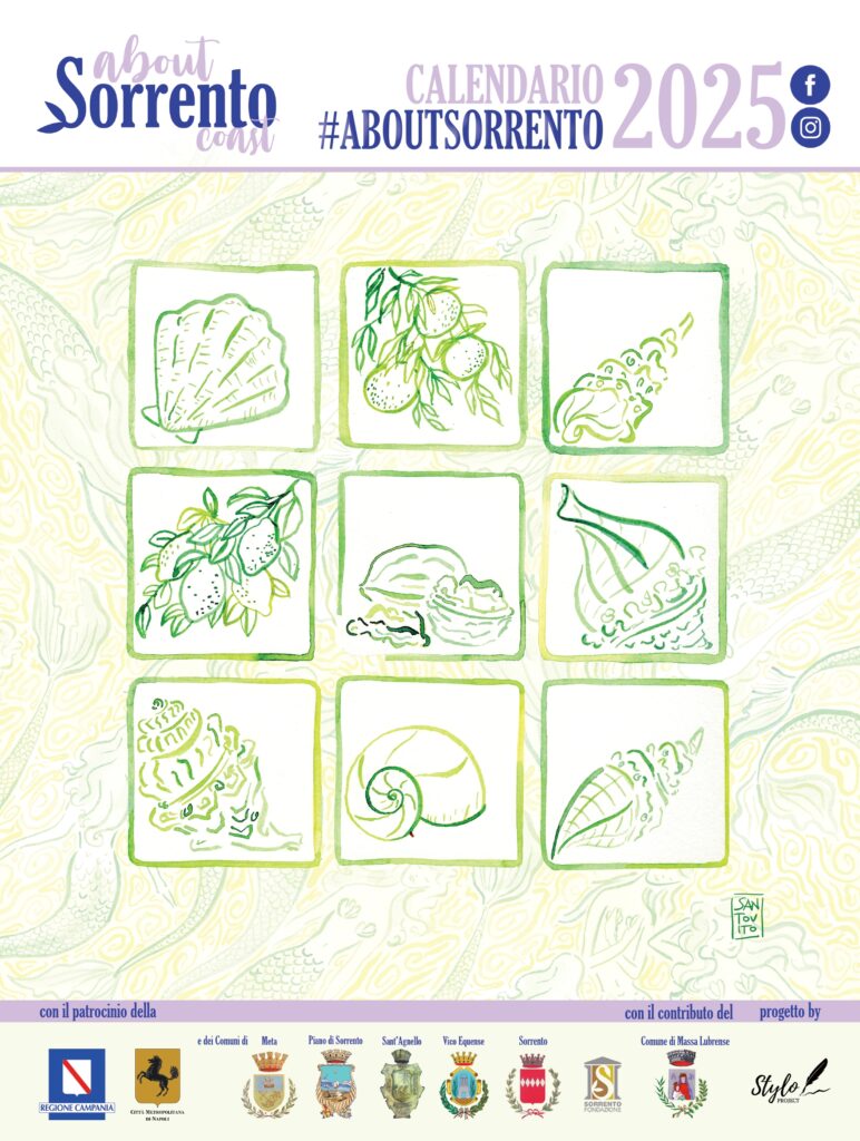 Copertina Calendario About Sorrento 2025 VI Edizione Contest "Il Richiamo delle Sirene"