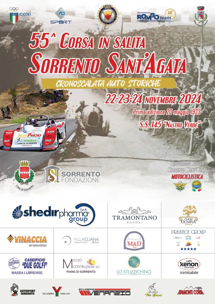 Corsa auto Storiche Sorrento - Sant'Agata Novembre 2024