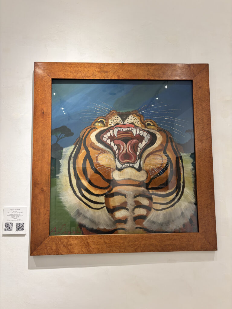antonio ligabue exhibition sorrento villa fiorentino mypovsorrento 2024 Tiger's Head emma ritter about sorrento