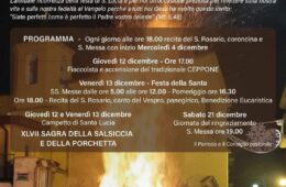 Ceppone di Santa Lucia Sorrento 2024 sagra salsiccia e porchetta