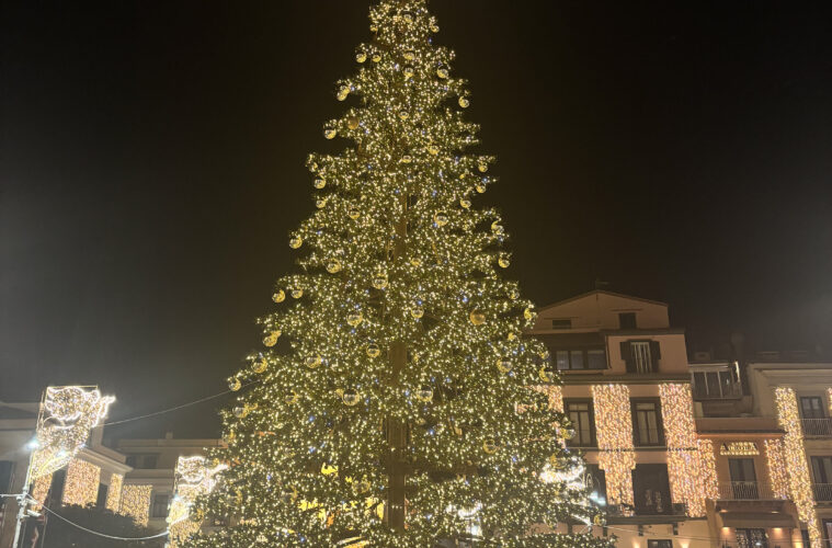 Sorrento Christmas Tree Piazza tasso 2024 Emma Ritter Mypovsorrento about sorrento