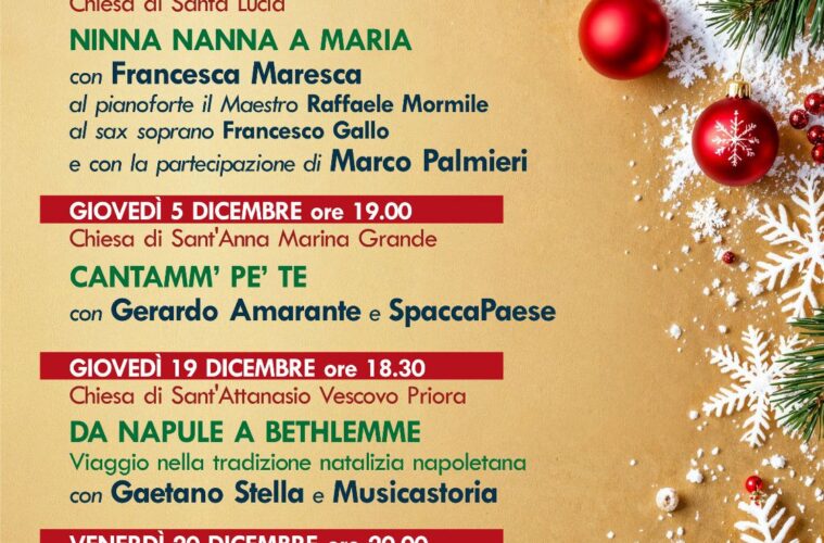 sorrento rassegna teatro e musica natalea tra i borghi e le marine m'illumino d'inverno 2024 Natale a Sorrento