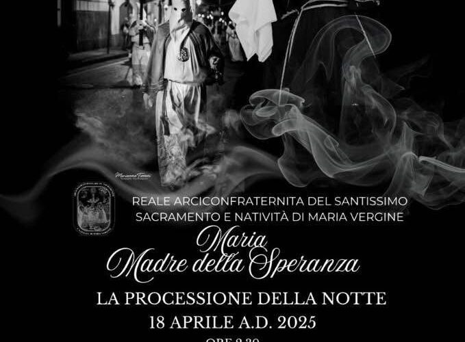 Processione Bianca Sant'Agnello venerdì Santo 2025