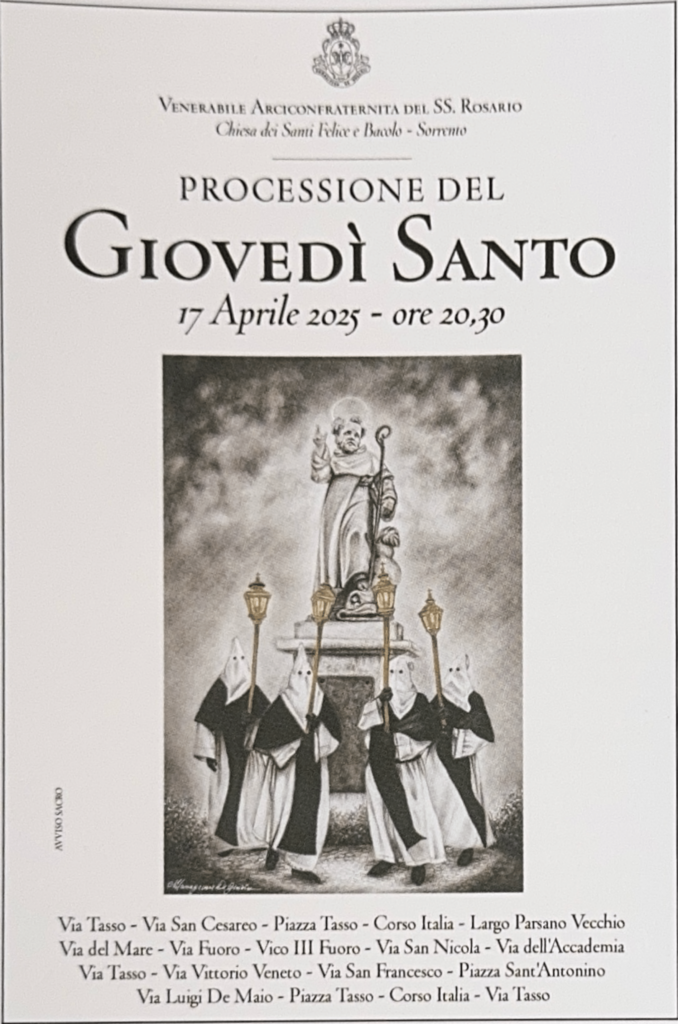 Processione Giovedì Santo Sorrento 2025