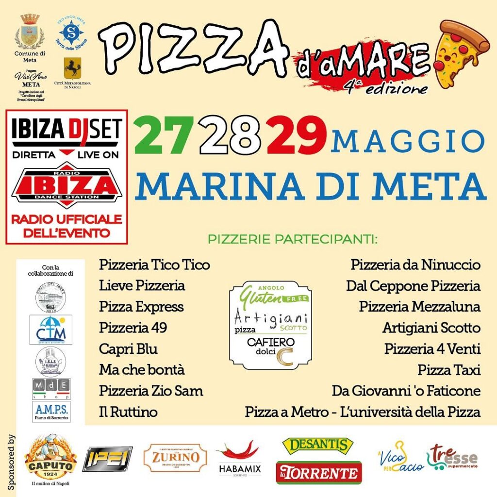 pizza damare meta 28 29 e 30 maggio 2025 programma