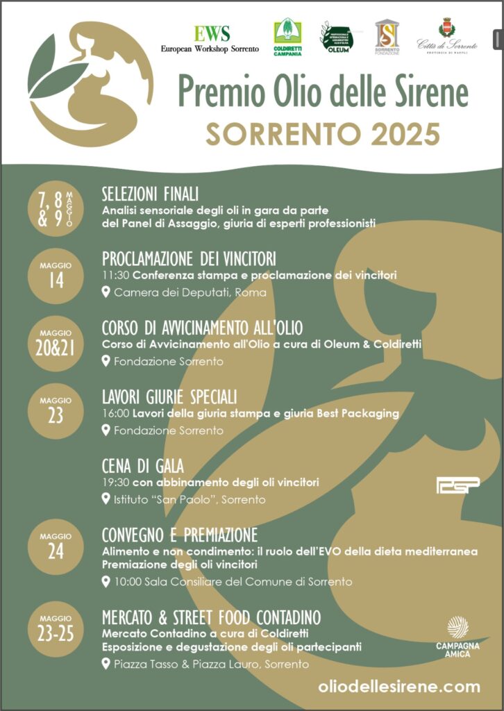Premio Olio delle Sirene Sorrento 2025