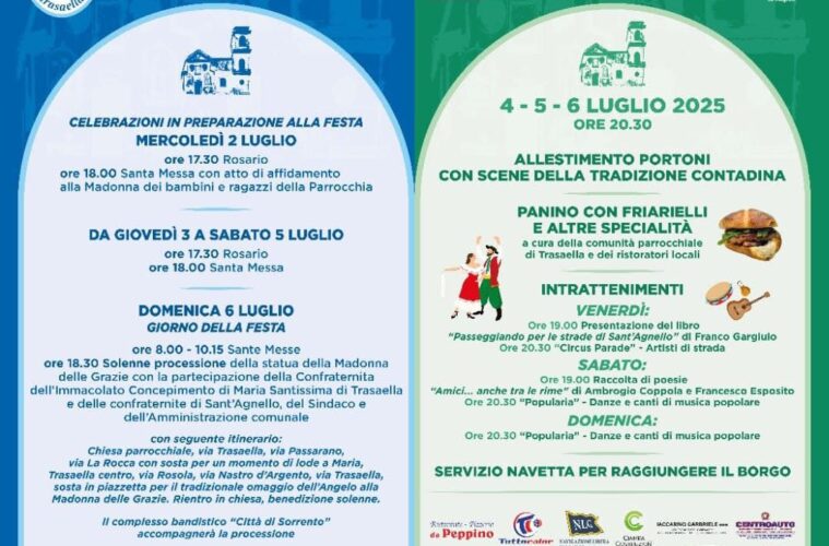 Festa Madonna delle Grazie 2025 Trasaella Sant'Agnello