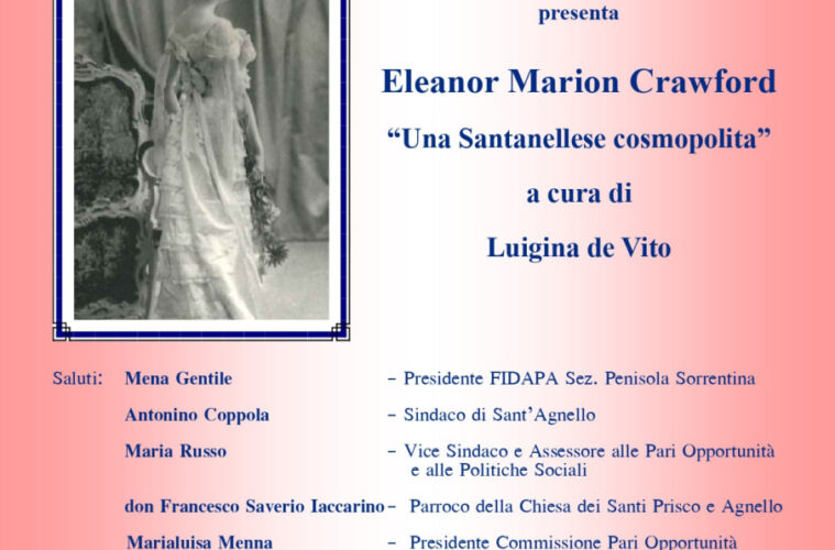 Presentazione manoscritto Marion Crawford