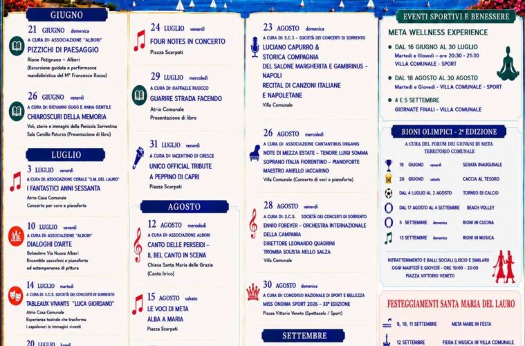 Eventi Estate Meta 2026