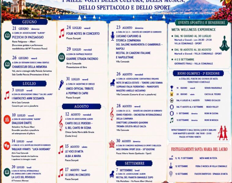 Eventi Estate Meta 2026