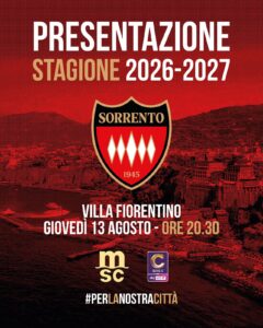 Presentazione Sorrento calcio 2026-27