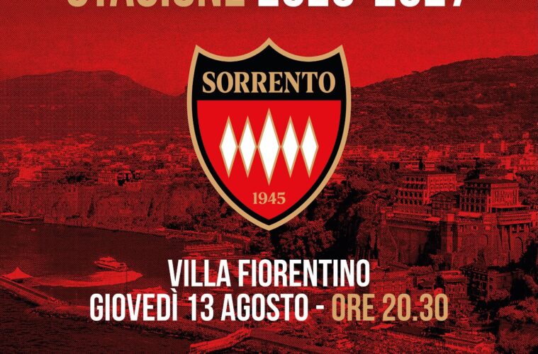 Presentazione Sorrento calcio 2026-27