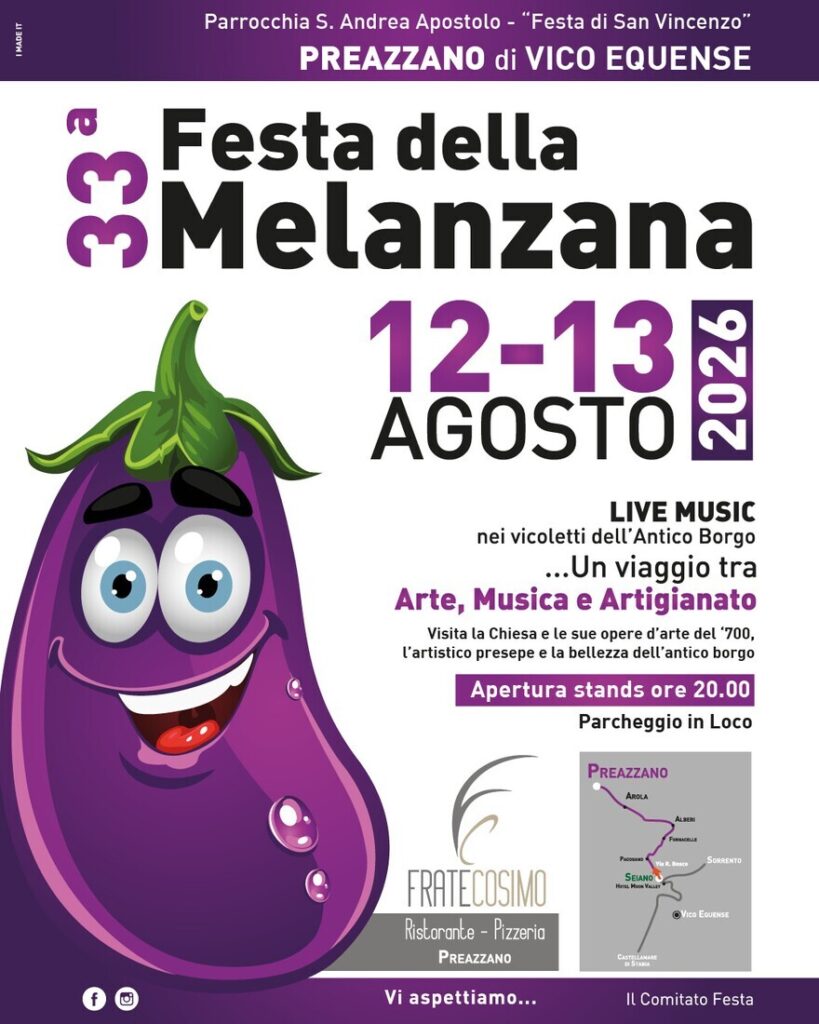 Sagra della Melanzana 2026 a Preazzano